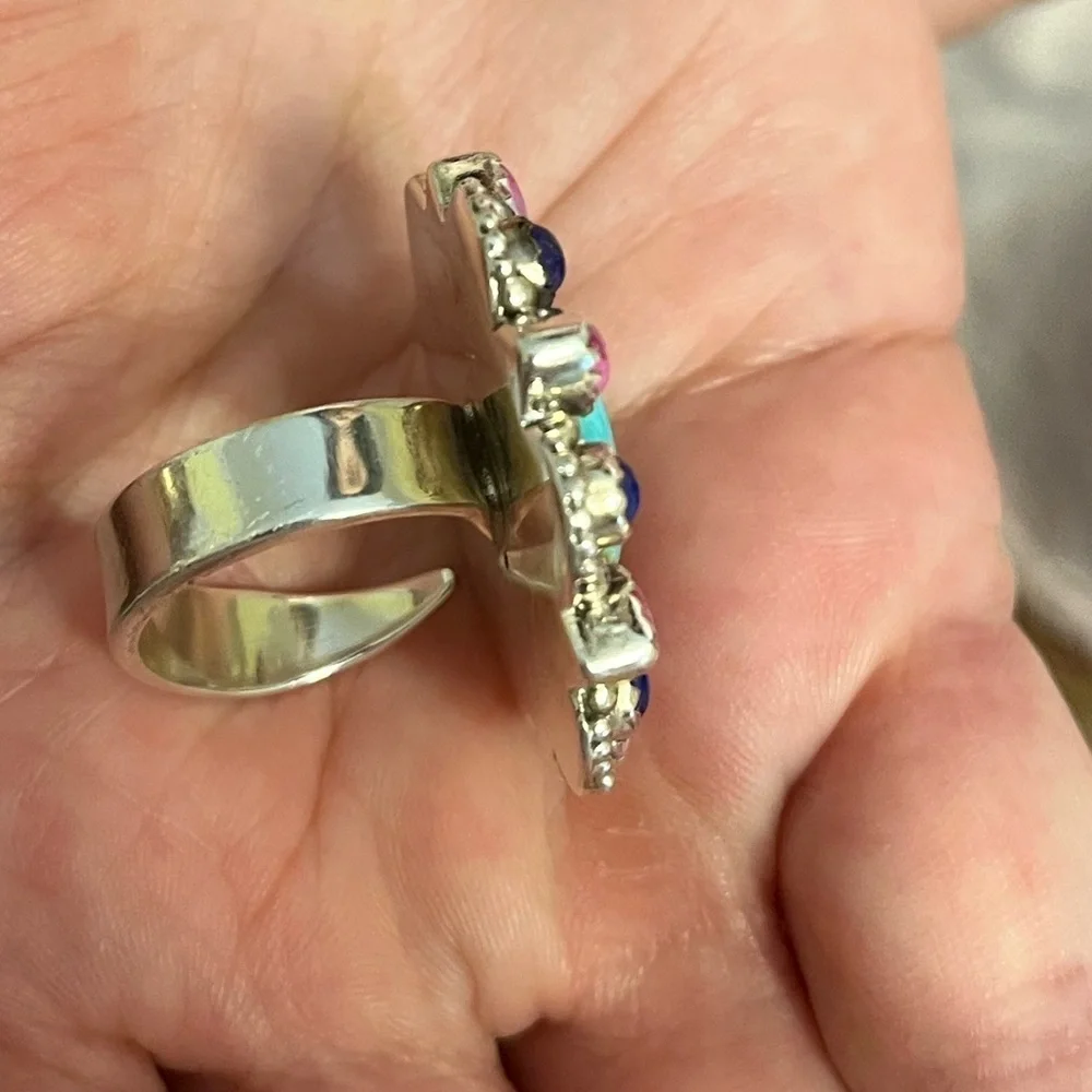 Turquoise and Sterling Silver Ring - Picture 5 of 8